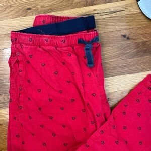 Red Heart Print Men's Joggers
